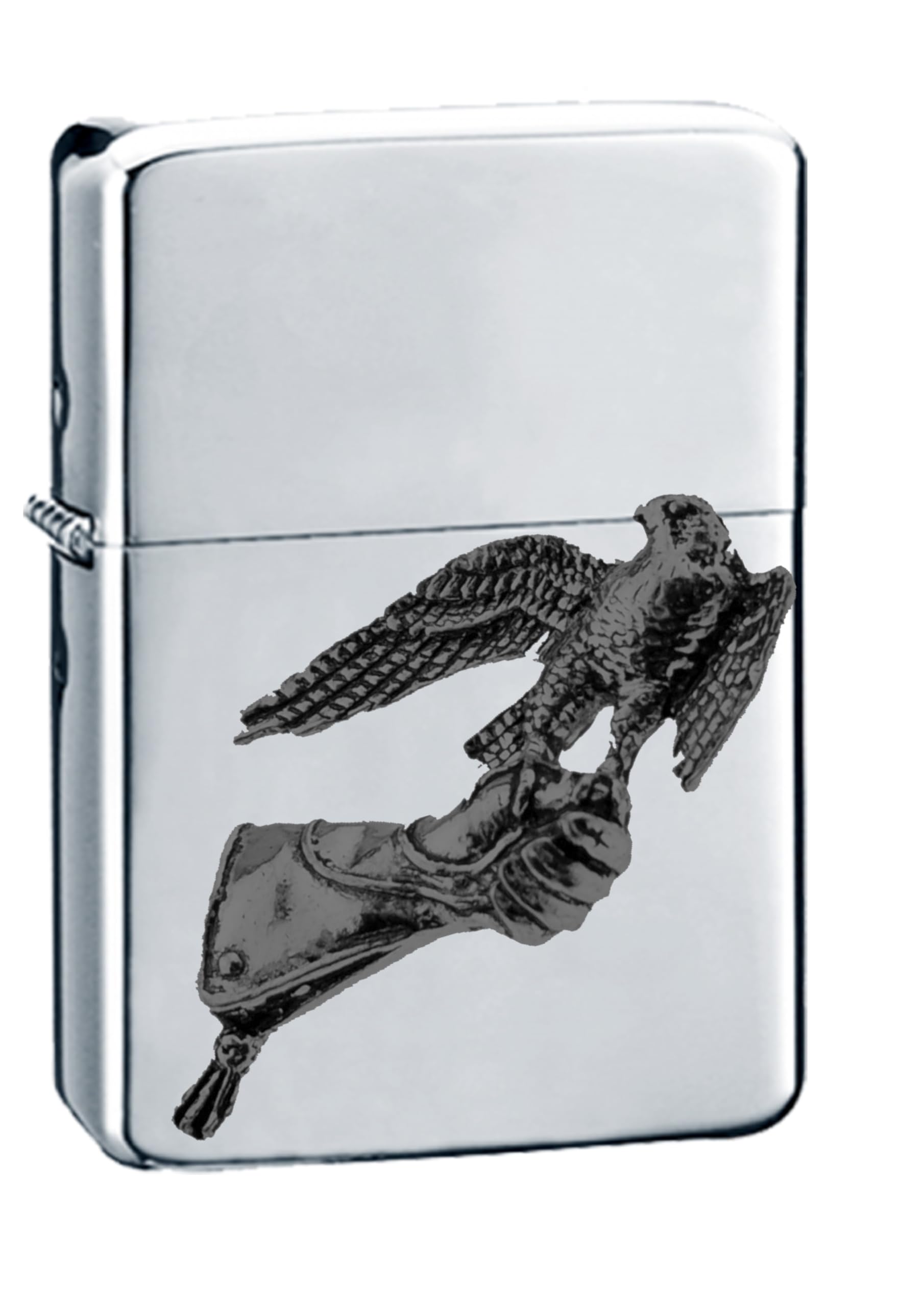 Briquet B23 Falcon coupe-vent en argent pour les aventures en extérieur