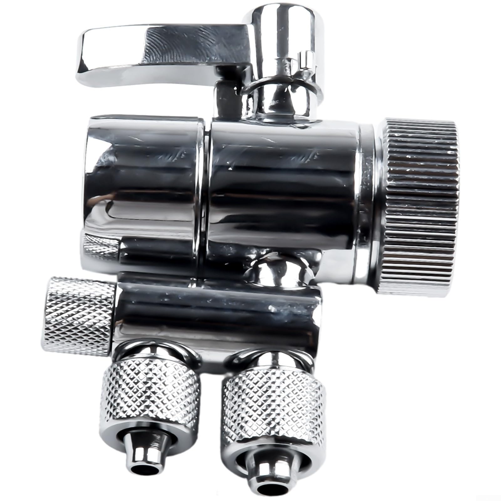 Válvula desviadora de filtro para Amway Espring, flujo bidireccional de 3/8 pulgadas y 5/16 pulgadas, mango de metal, se adapta a conexiones de grifo M22 x M24, compatible con sistema Ro de