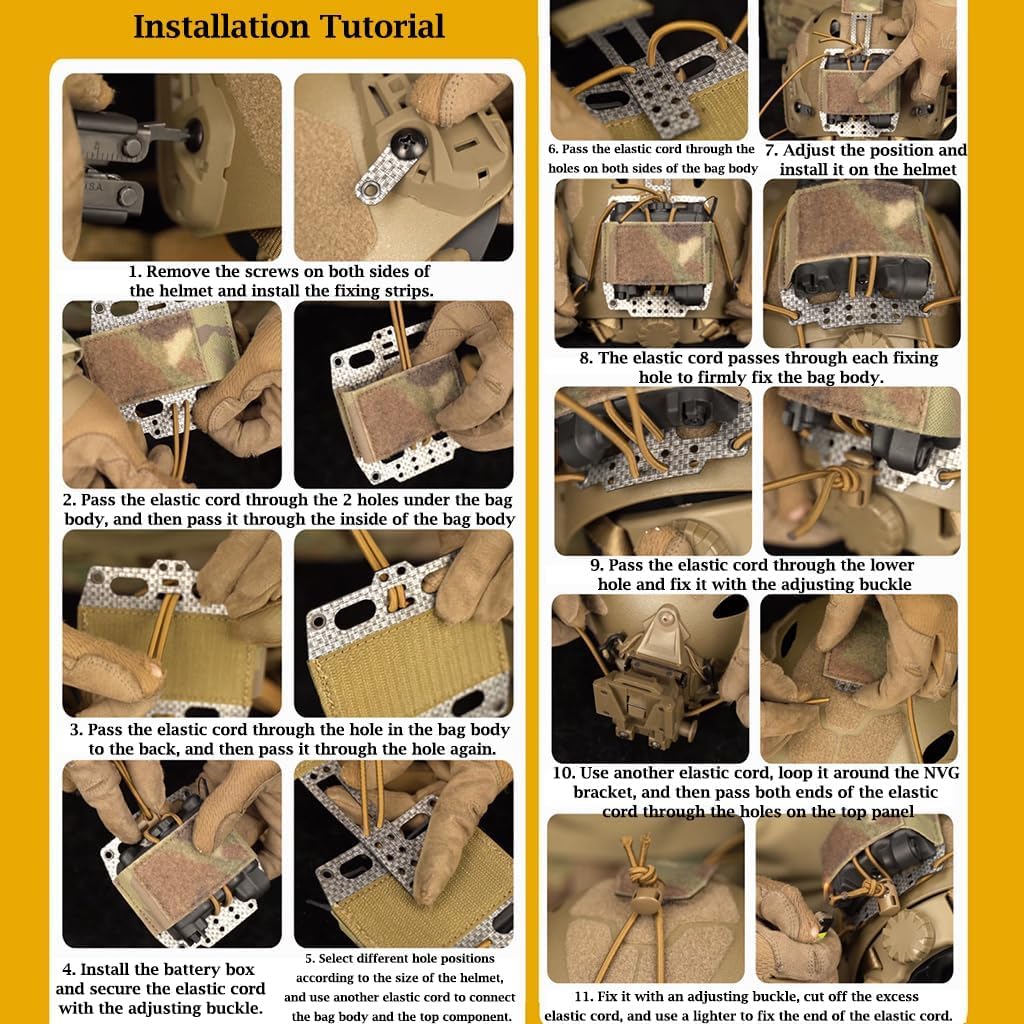 Tactical Airsoft Helm Batterij Contragewicht Tas PVS31 Batterij Retentie Systeem Meerdere Aangepast Tactische Helmen Tas Tactische Helm Batterij Tas(B