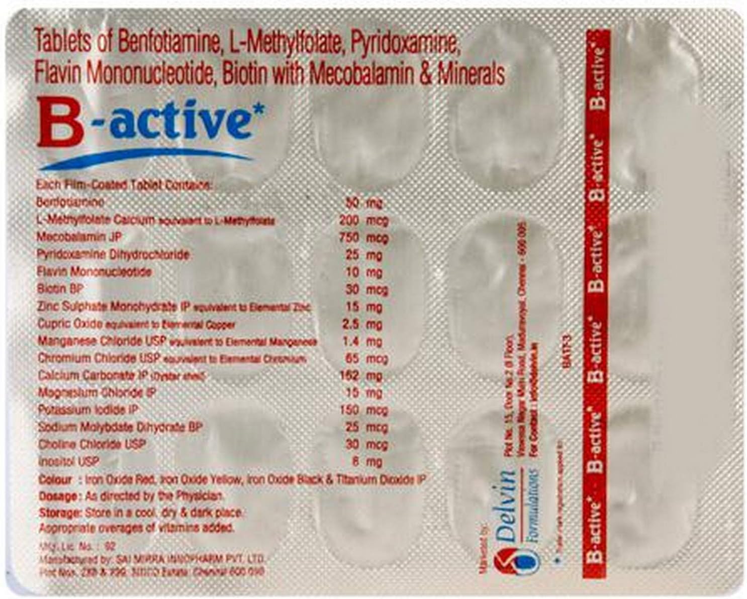 B-active- Strip of 15 Tablets