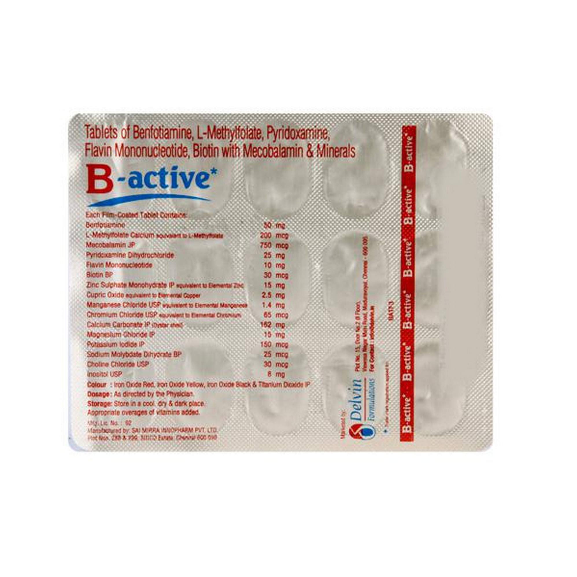 B-active- Strip of 15 Tablets