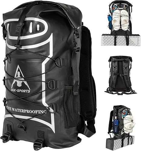 Oak-Sports Dry Bag Mochila impermeable de 5L10L20L, bolsa de playa ligera con doble cierre de cremallera para natación, kayak, senderismo, canotaje,