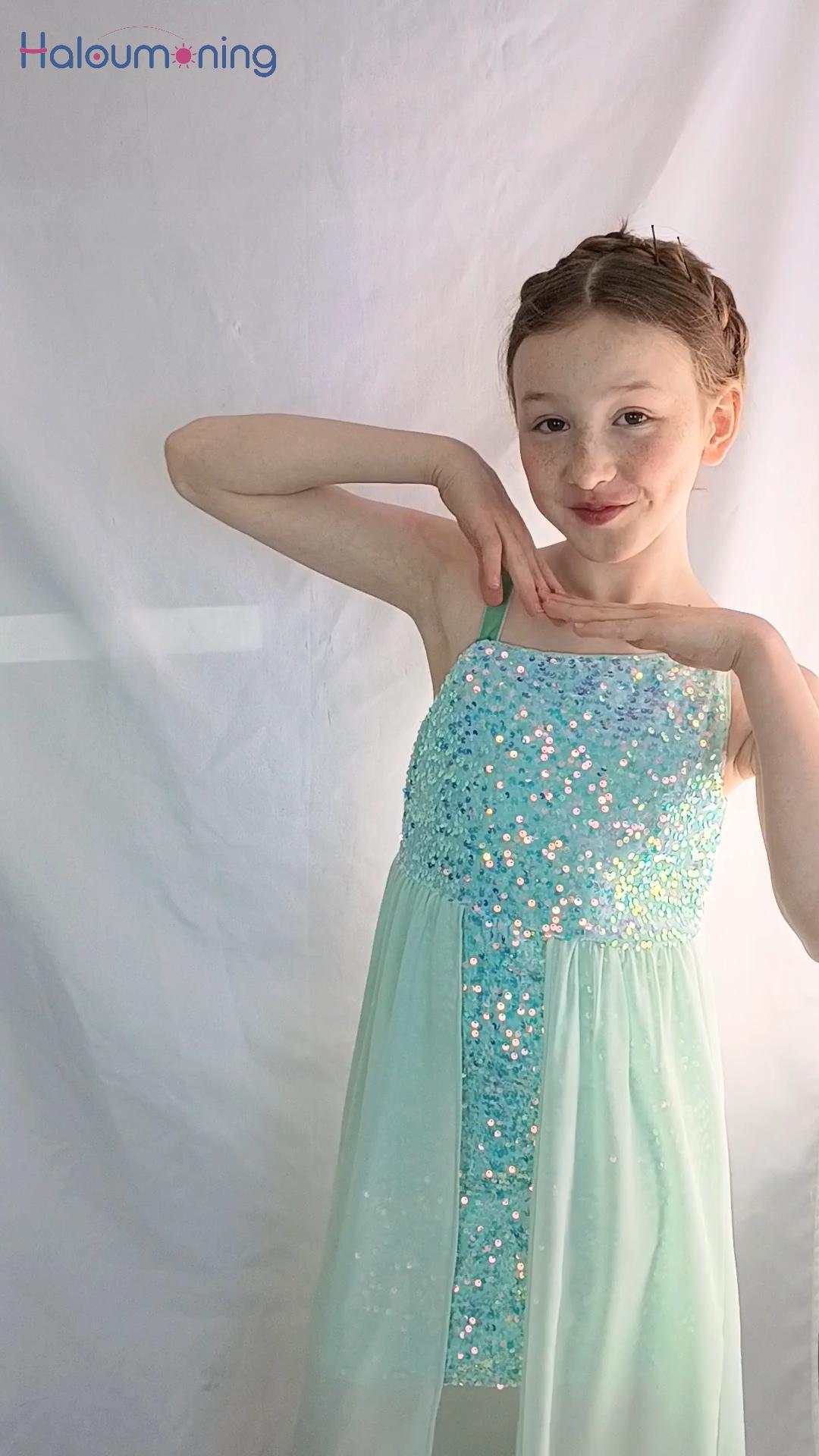 Amazon.com: Haloumoning Girls Sequin Dress Kids Formal Sparkly One Shoulder  Prom Party Dresses 4-14 Years Black: Clothing, Shoes & Jewelry