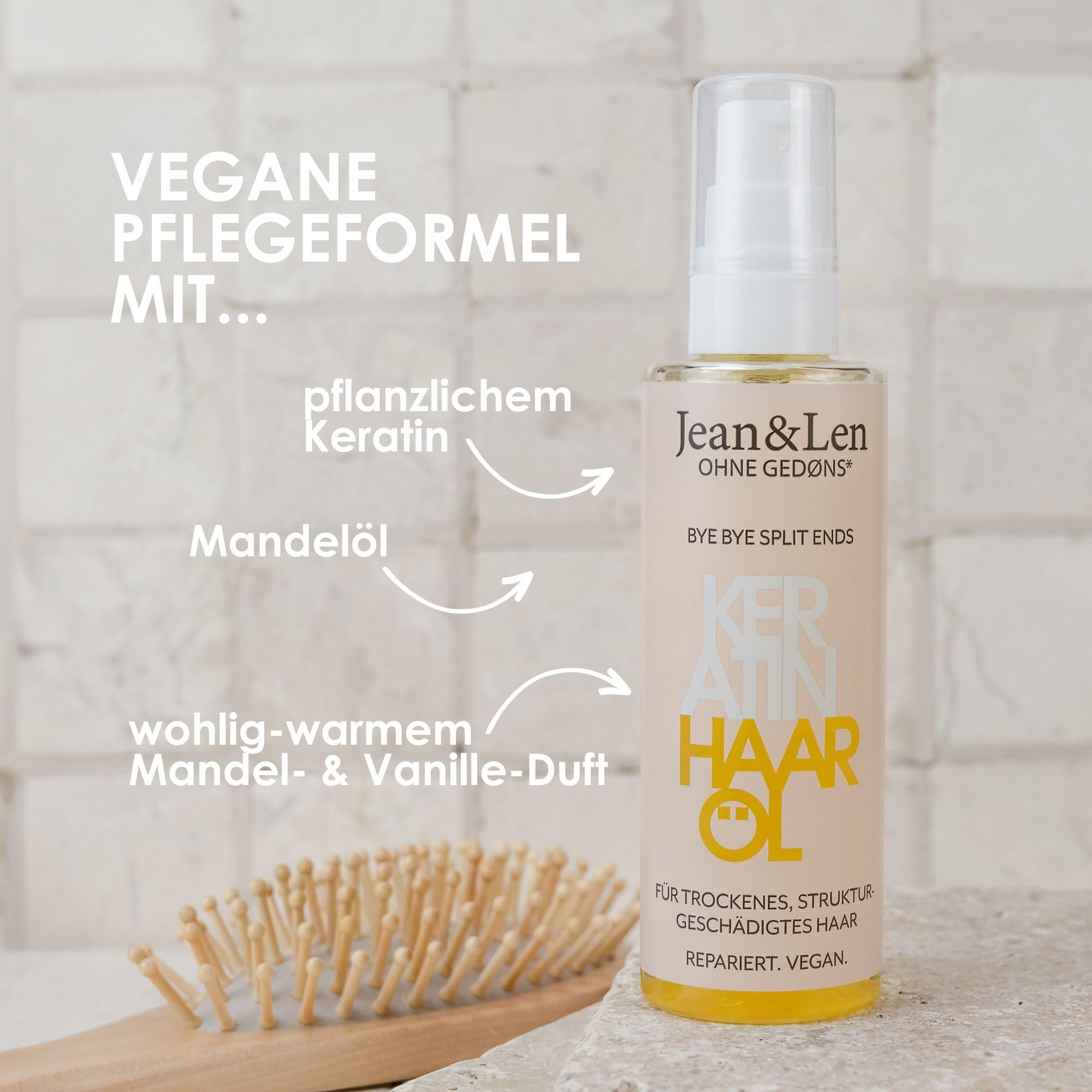 Jean & Len Bye Bye Split Ends Olejek do Włosów, 100 ml