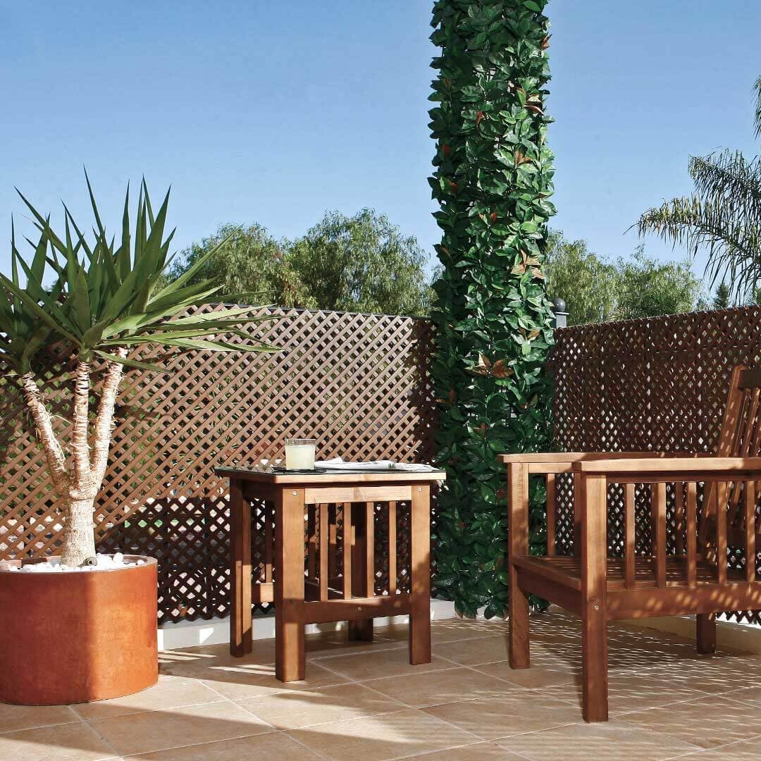 Nortene | Celosia Pvc 18 Mm 1x2 Marron | Decoración Exterior | Jardinería | Perfecto Para Ambientes Modernos