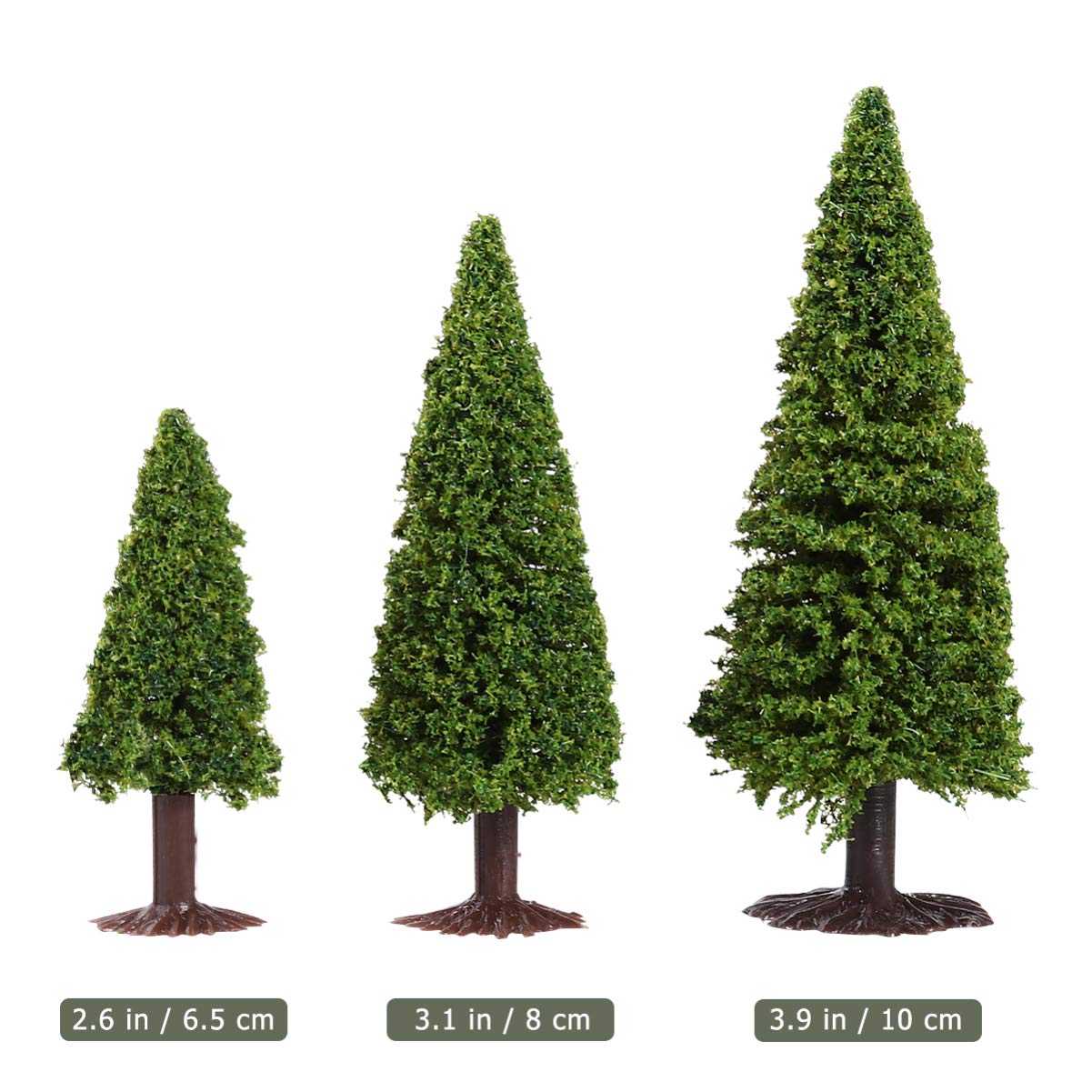 CLISPEED 15 Stücke Mini Weihnachtsbaum - Weihnachtsdeko Baum | Mini Tannenbaum Deko | Grüne Zedernbäume Landschaft Weihnachtsbäume | Kleiner Weihnachtsbaum für Tischdeko Weihnachtsdeko Schaufenster