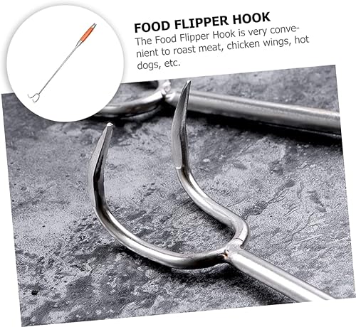 Miniatura 2 de Yardwe Gancho de carne resistente al desgaste para uso diario, accesorio profesional para asar jamón de cerdo diseño para manipular y tornear