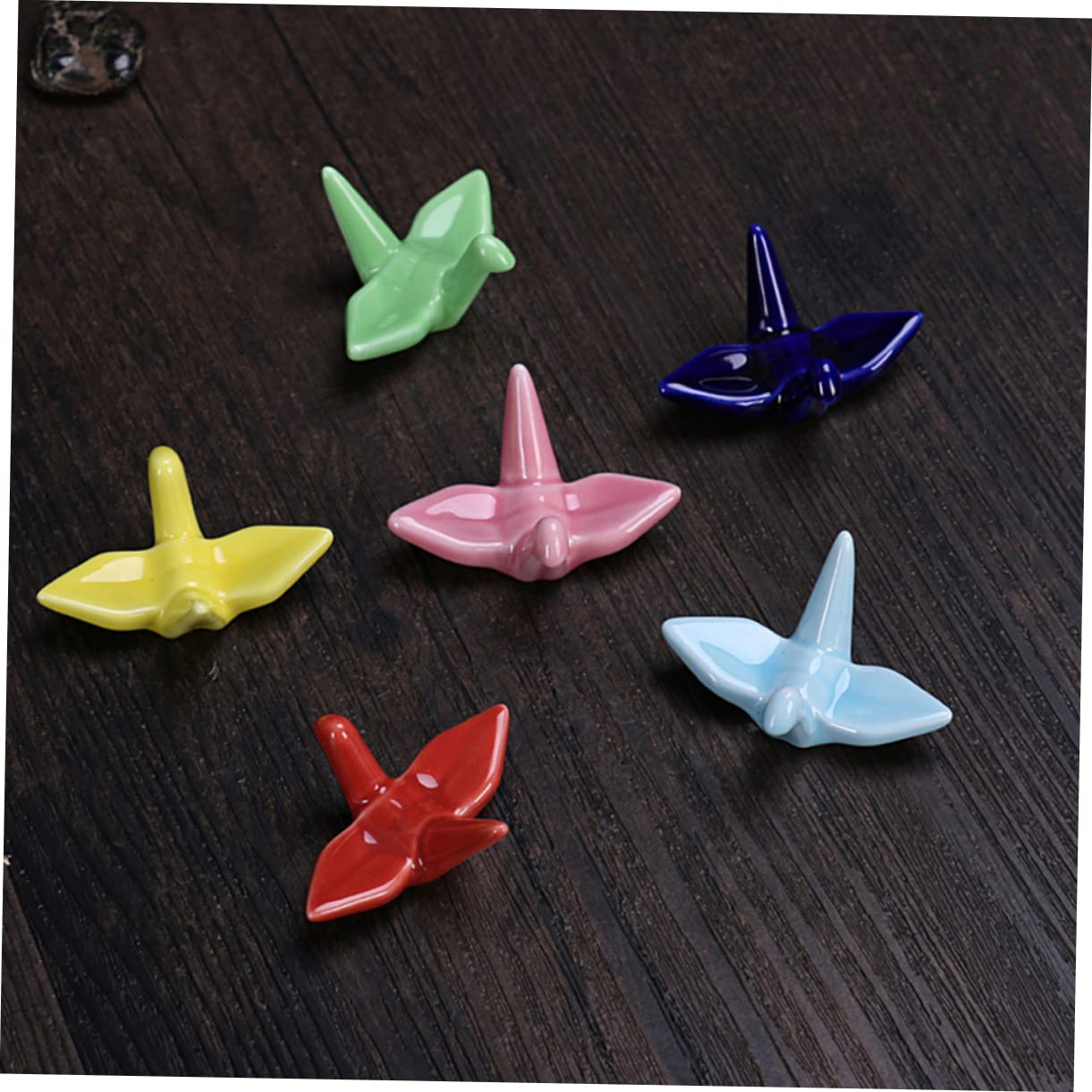 Repose-Baguettes décoratif, Support pour Baguettes, 4 pièces, Sculpture de cuillère Japonaise, Support pour ustensiles de Cuisine et de Table, Couverts en céramique