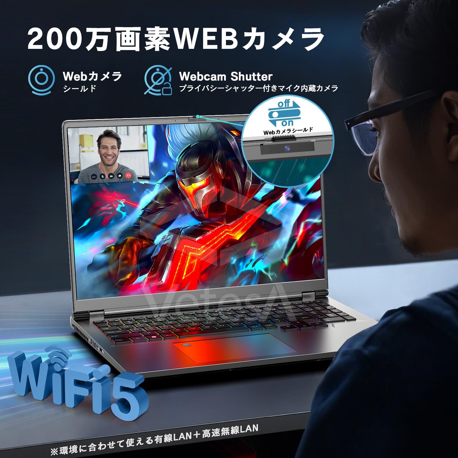 Amazon.co.jp: VETESA ノートパソコン ゲーミング 第13世代 Core i7