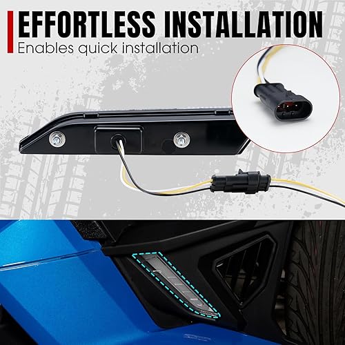 Miniatura 5 de A & UTV PRO Kit de luz de panel inferior para Polaris Slingshot S GT R SL SLR 2020 2021 2022 2023 2024, luz diurna DRL y accesorios de luz