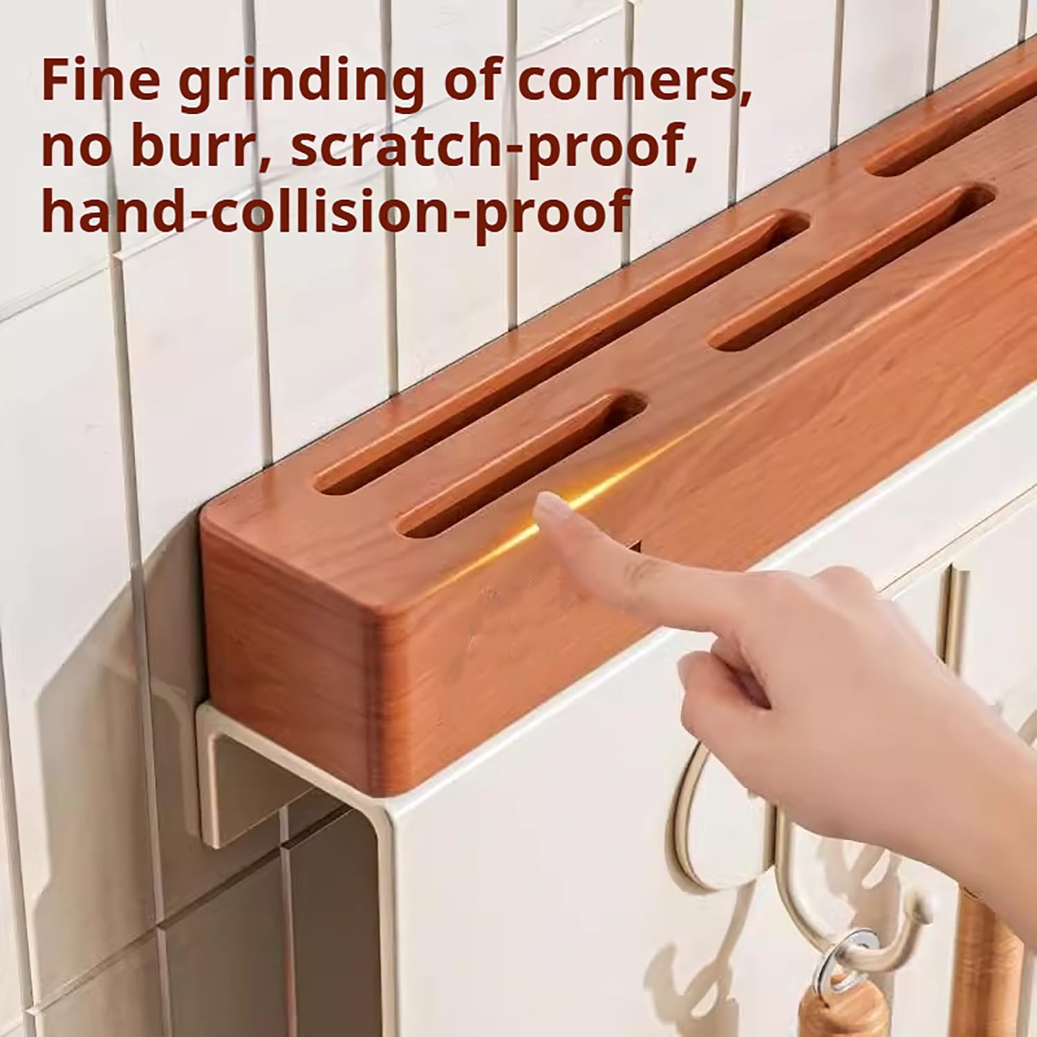 Dxcaicc Portacuchillos De Cocina Montado En La Pared - Debajo del Gabinete Almacenamiento De Cuchillos - Organizador De Cuchillos,A,17.5 Inch