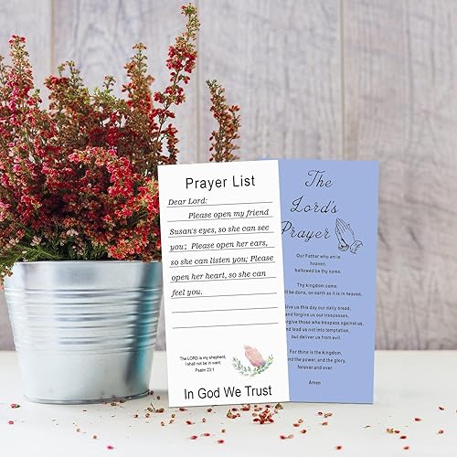 Miniatura 8 de Tarjetas de oración, 50 tarjetas de oración inspiradoras, tarjetas de versículo bíblico con 1 versículo bíblico surtido, tarjetas motivacionales de