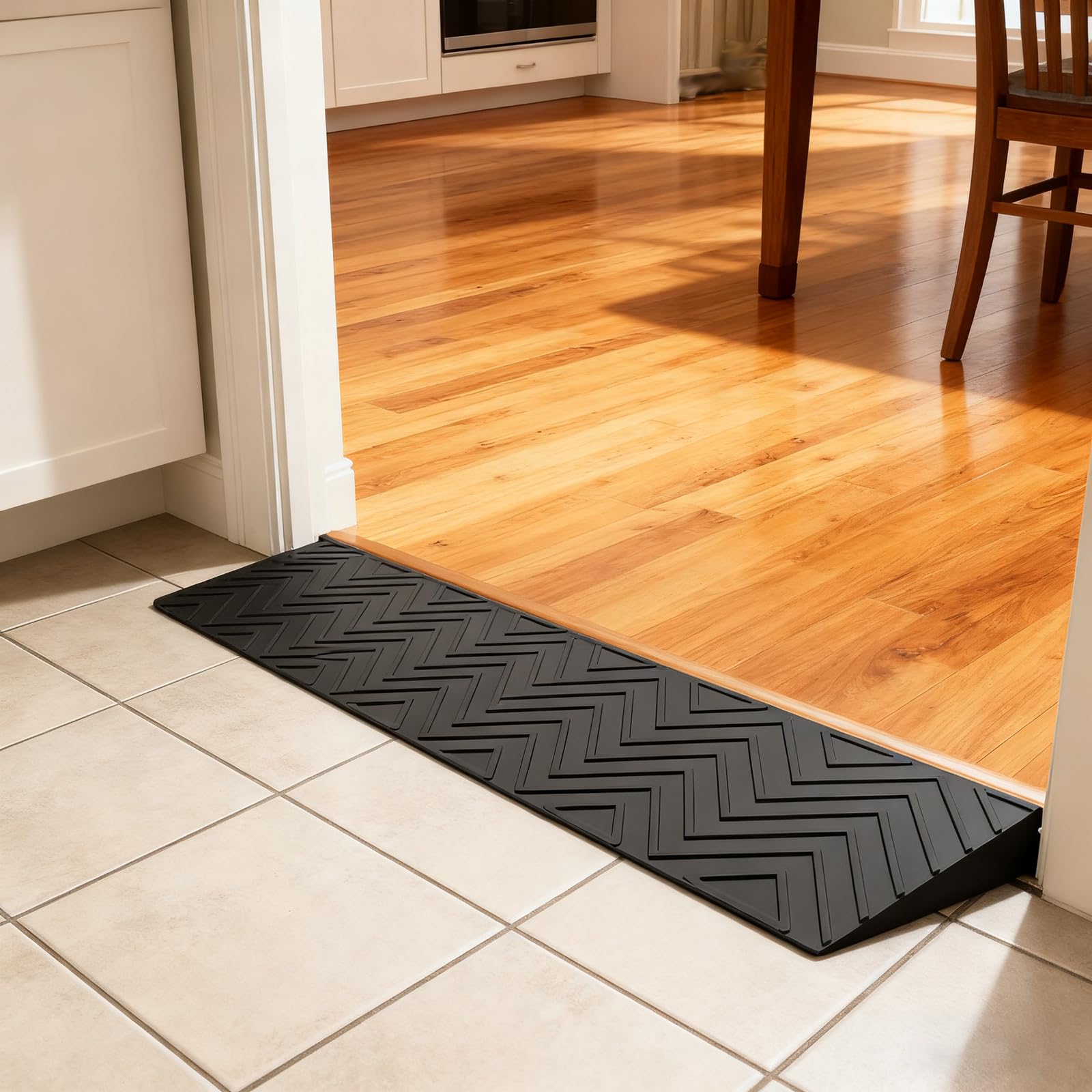 Rampa De Umbral De Puerta,Rampa Escalon,Rampa De Acera De PláStico,Rampa Bordillo para Puertas,Rampa De Acceso para Sillas De Ruedas,Ligero,Multifuncional,Escaleras,Escalones