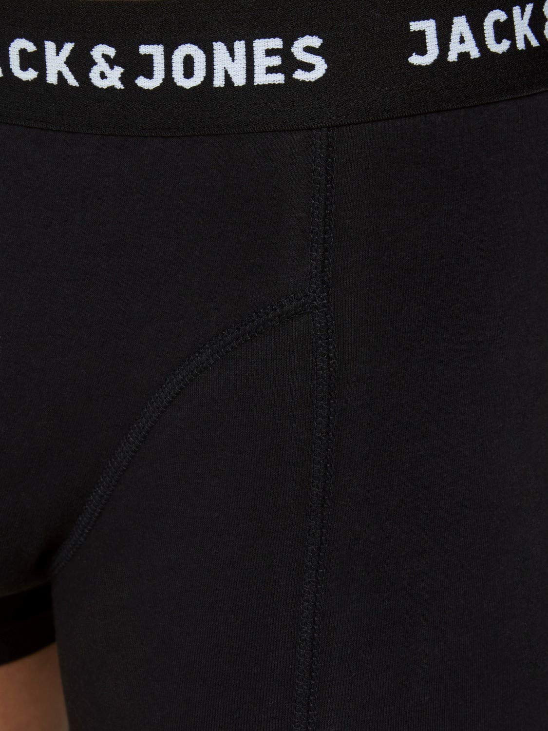 Jack & Jones Jachuey Męskie Obcisłe Bokserki, Czarny, L/ 7 Sztuki