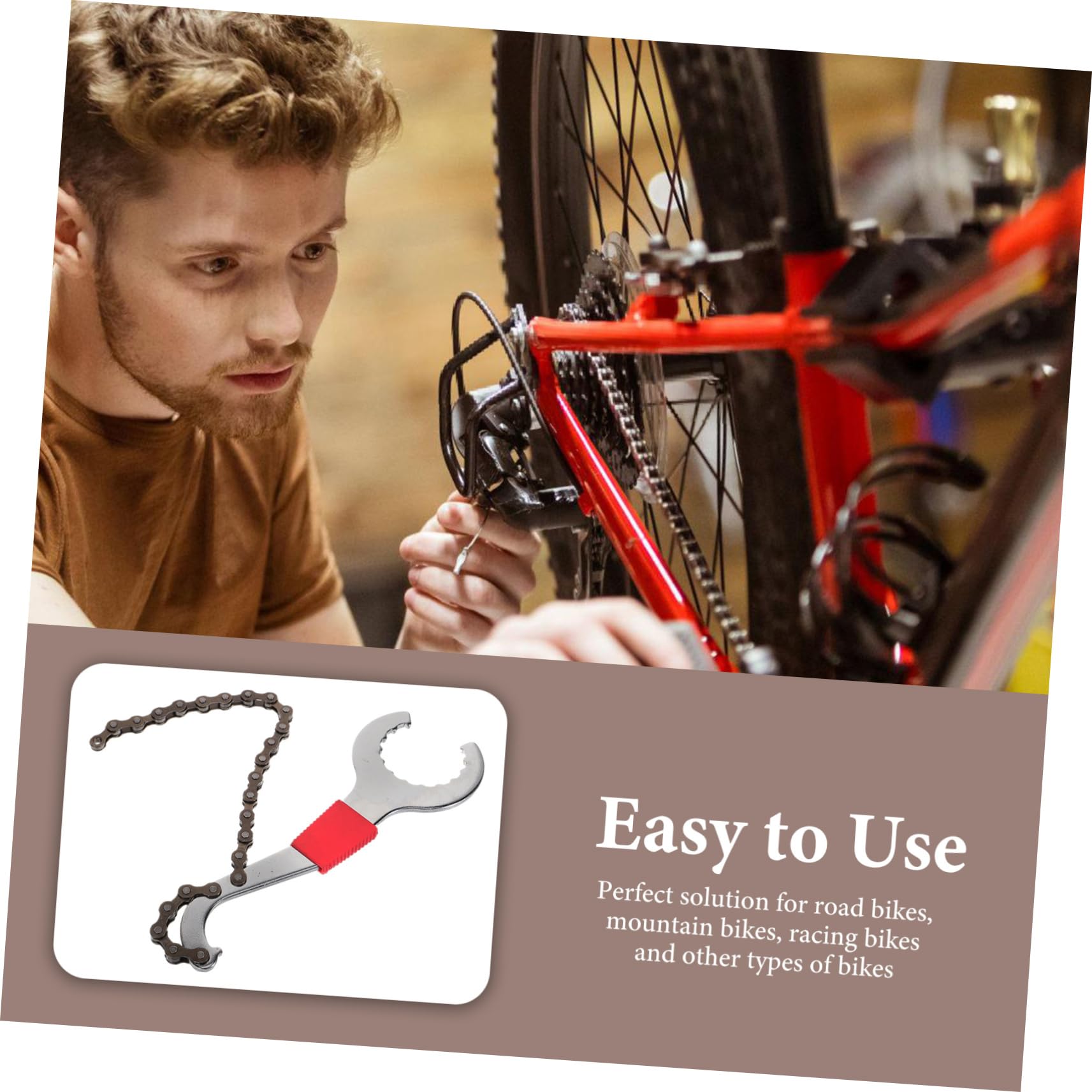 ibasenice 1 Set Strumento Chiavia Dell'albero Centrale Remover del Braccio Inglese Dispositivo di Estrattore per Pedivelle per Biciclette Attrezzo Acciaio Inossidabile