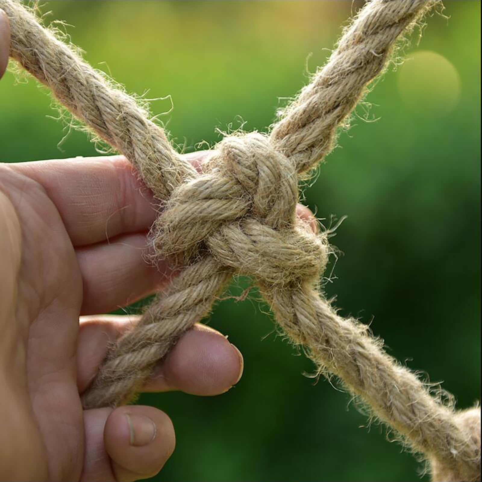 Rete Tessuta A Mano, Rete di Protezione in Corda di Canapa, Rete di Sicurezza per Parchi Giochi in Iuta Naturale con Varie Misure Disponibili(Size:1x3m)