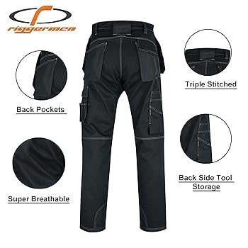 ウエア BRIEFING - BRIEFING MENS CORDURA(R)5-POCKETS PANTS FASHIO FF Men's Cordura Work Pants Tactical Trousers with