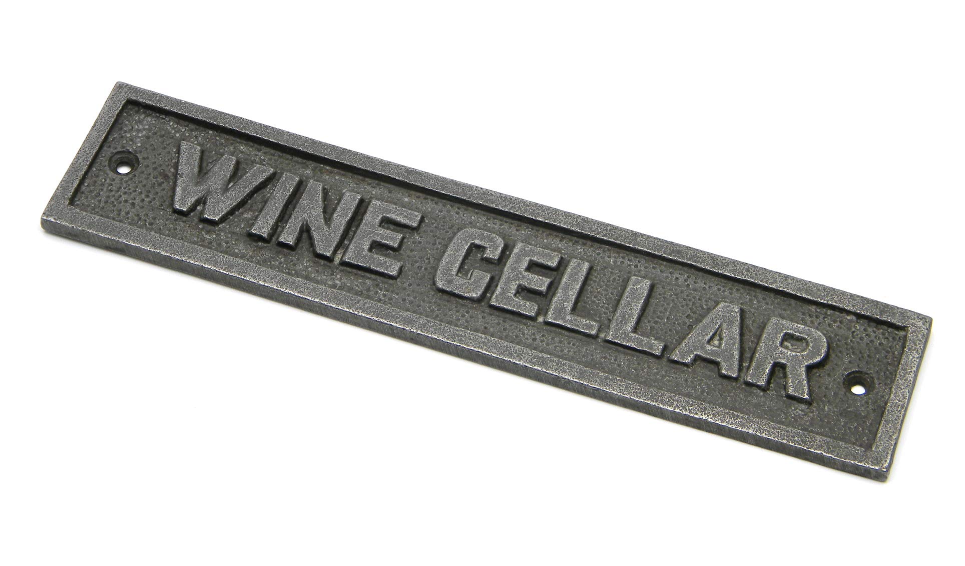 Cast IronWINE CELLAR Door Sign - 230mm x 50mm c/w fixing screws.