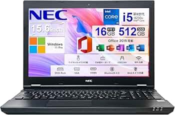 Amazon.co.jp: 【整備済み品】NEC ノートパソコン 中古 VersaPro