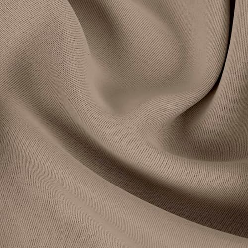 Cortina Solaris Blackout/Blecaute de Tecido 3m x 2,50m com Ilhós Cromado - Avelã