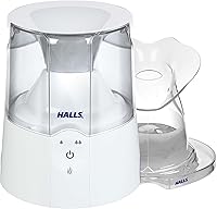 Vista 1 de Crane x HALLS Humidificador de niebla caliente 2 en 1 e inhalador de vapor, 0.5 galones, azul y blanco