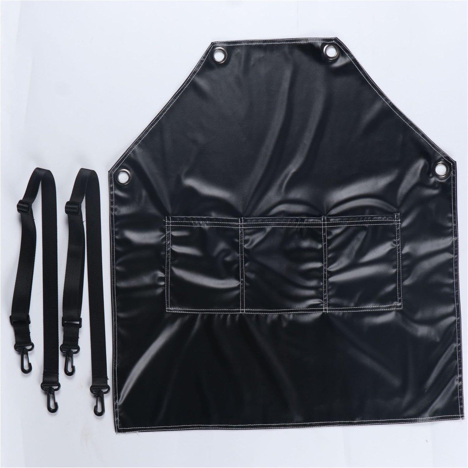Delantal Piel sintética Resistente al Aceite e Impermeable para cocinar, Pintar, Hacer barbacoas, Pintar, estudiar o Trabajar.