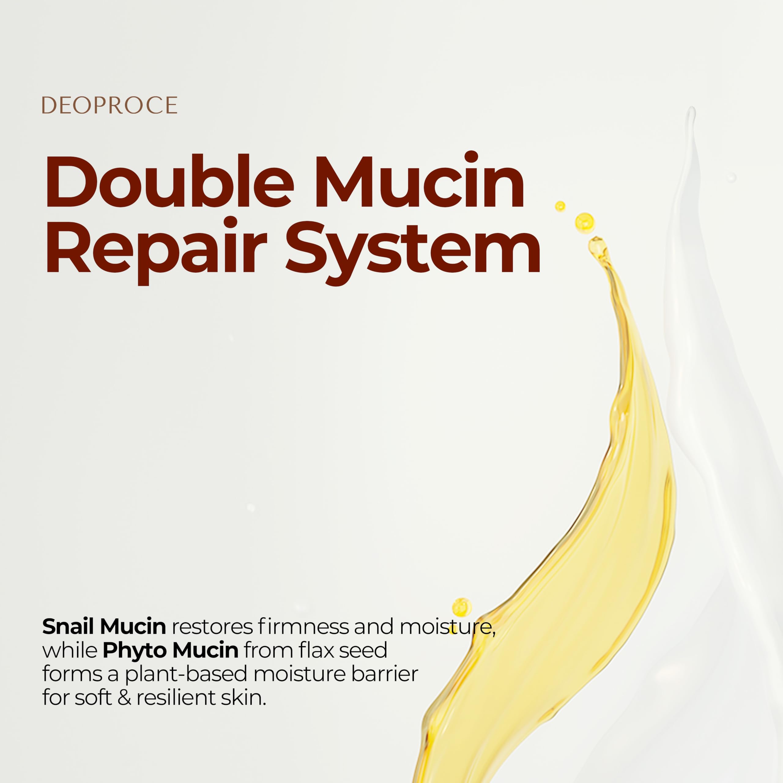 Deoproce Snail Galac Revital Ampoule 40ml | Hydrating & Firming Face Serum with Snail Mucin, Phyto Mucin and Galactomyces for Smooth, Radiant Skin | Lightweight, Non-Sticky Korean Skincare