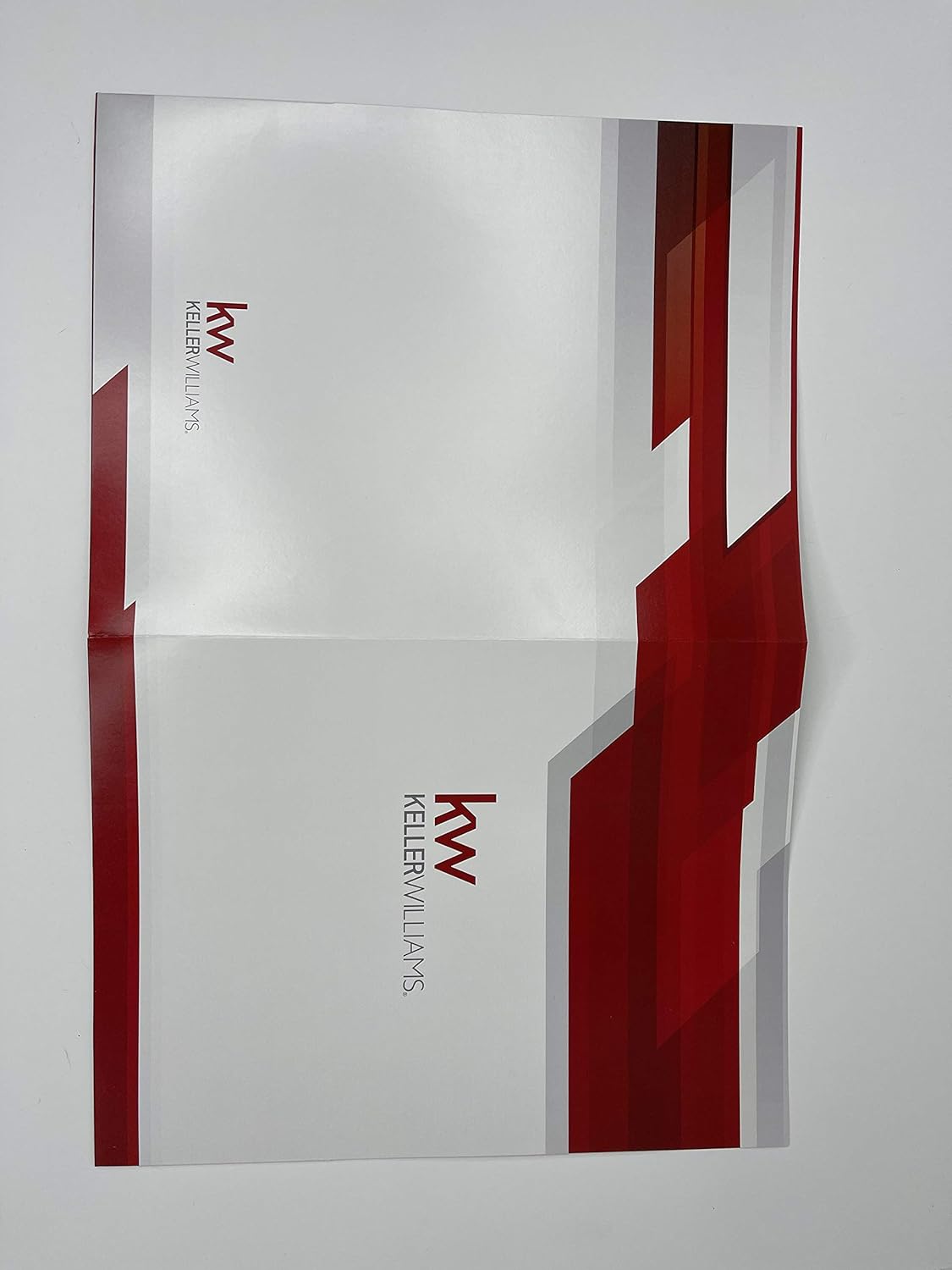 Keller Williams Folders, "Red on White" 25 Pack