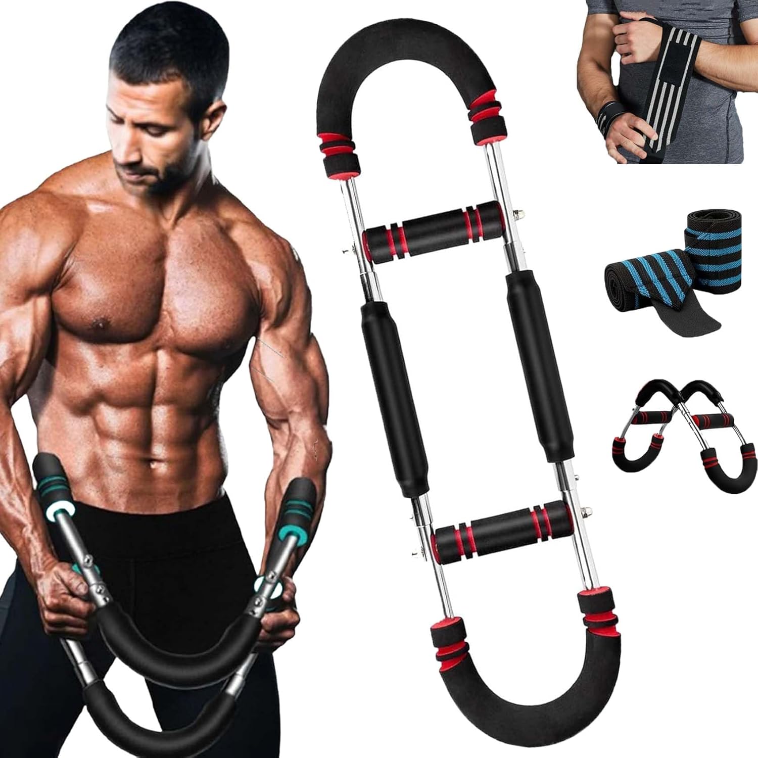 Arm Twister Exerciser,Chest Trainer,Adjustable Resistance Arm Trainer,Twister Arm Trainer,40-100lb Adjustable Chest Workout Equipment