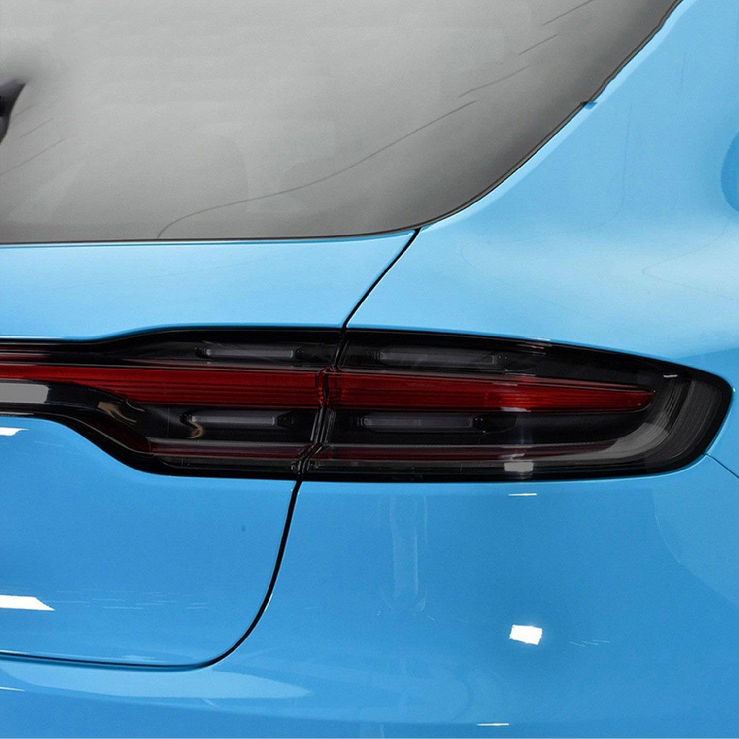 JCAKES Car Headlight Tint Black Protective Film Vinyl Taillight Transparent TPU Sticker， for Porsche Macan 2018 2019 2020-Present Accessories