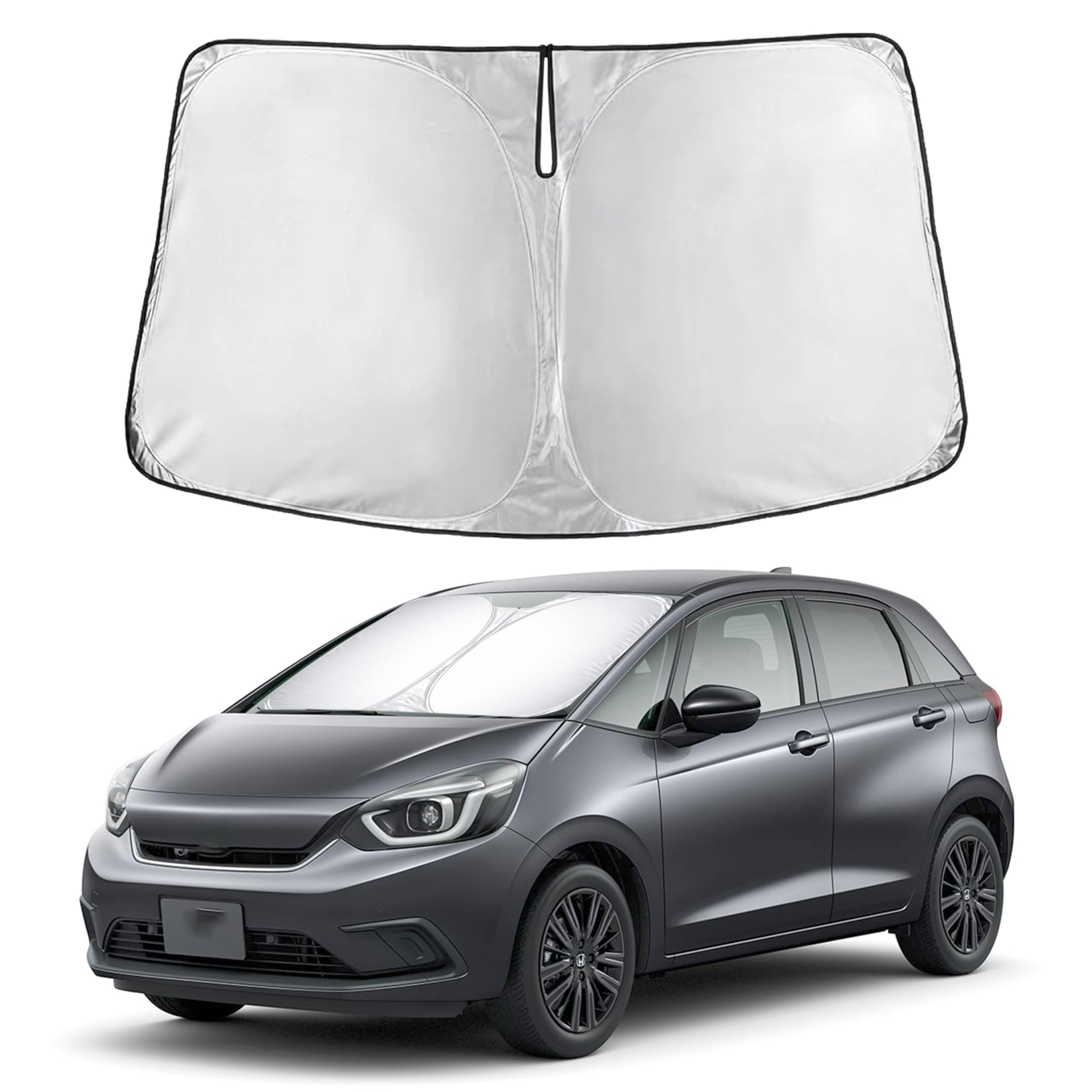 EcoNour Windshield Sun Shade Compatible for Honda Fit 2007–2018 2019 2020