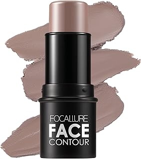 FOCALLURE Cream Contour Stick, Matte Bronzer Stick, Professional Face Shaping & Contouring Stick Makeup, Easy to Apply with Buildable Coverage, Long Lasting & Sweatproof, HAZEL WOOD