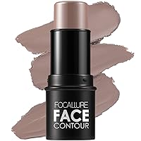 Vista 12 de FOCALLURE Cream Contour Stick, Matte Bronzer Stick, Professional Face Shaping & Contouring Stick Makeup, Easy to Apply with Buildable Coverage, Long