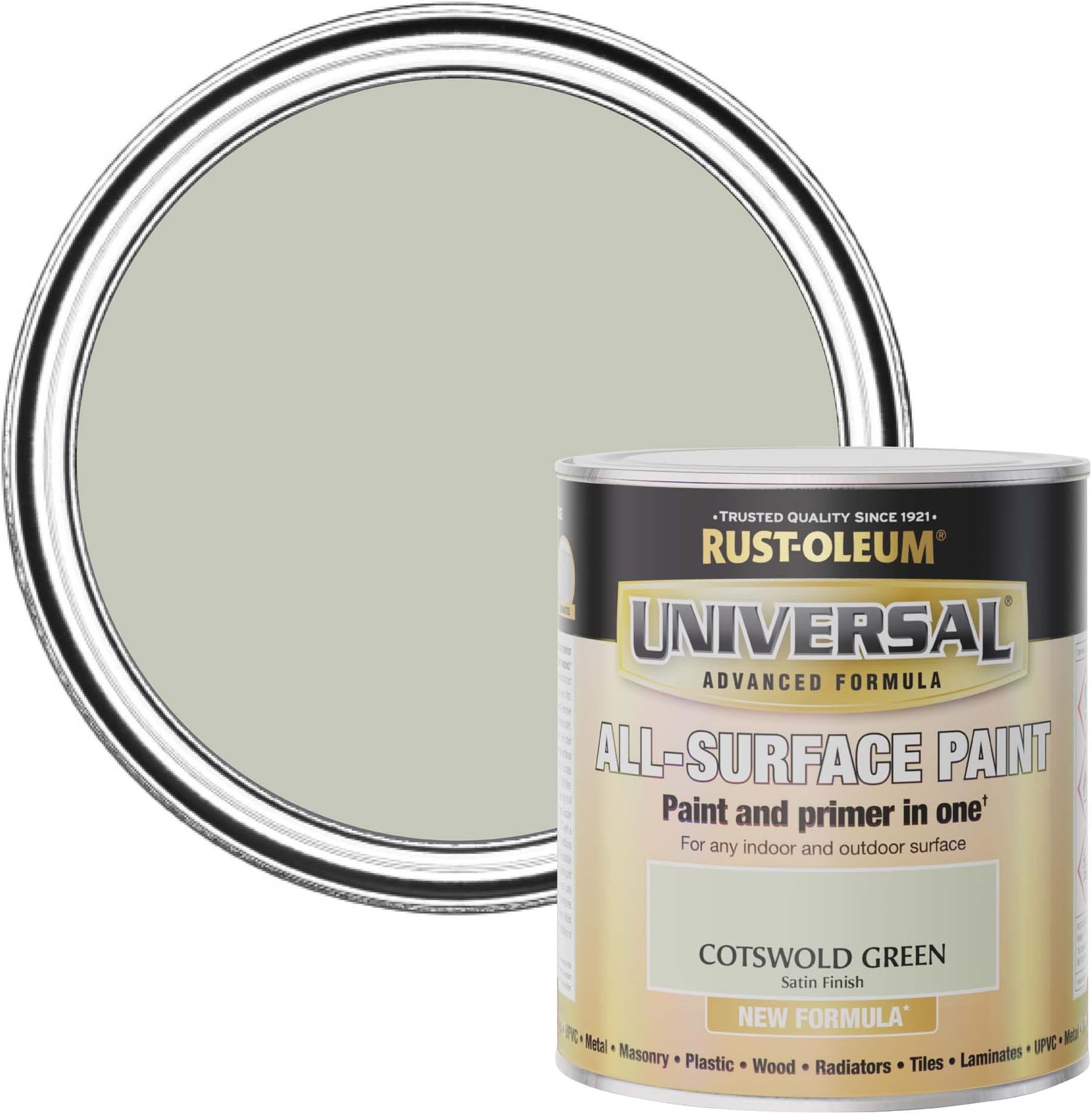 Johnstone's - Wood & Metal Paint - Satin Finish - Natural Sage - 750ml ...