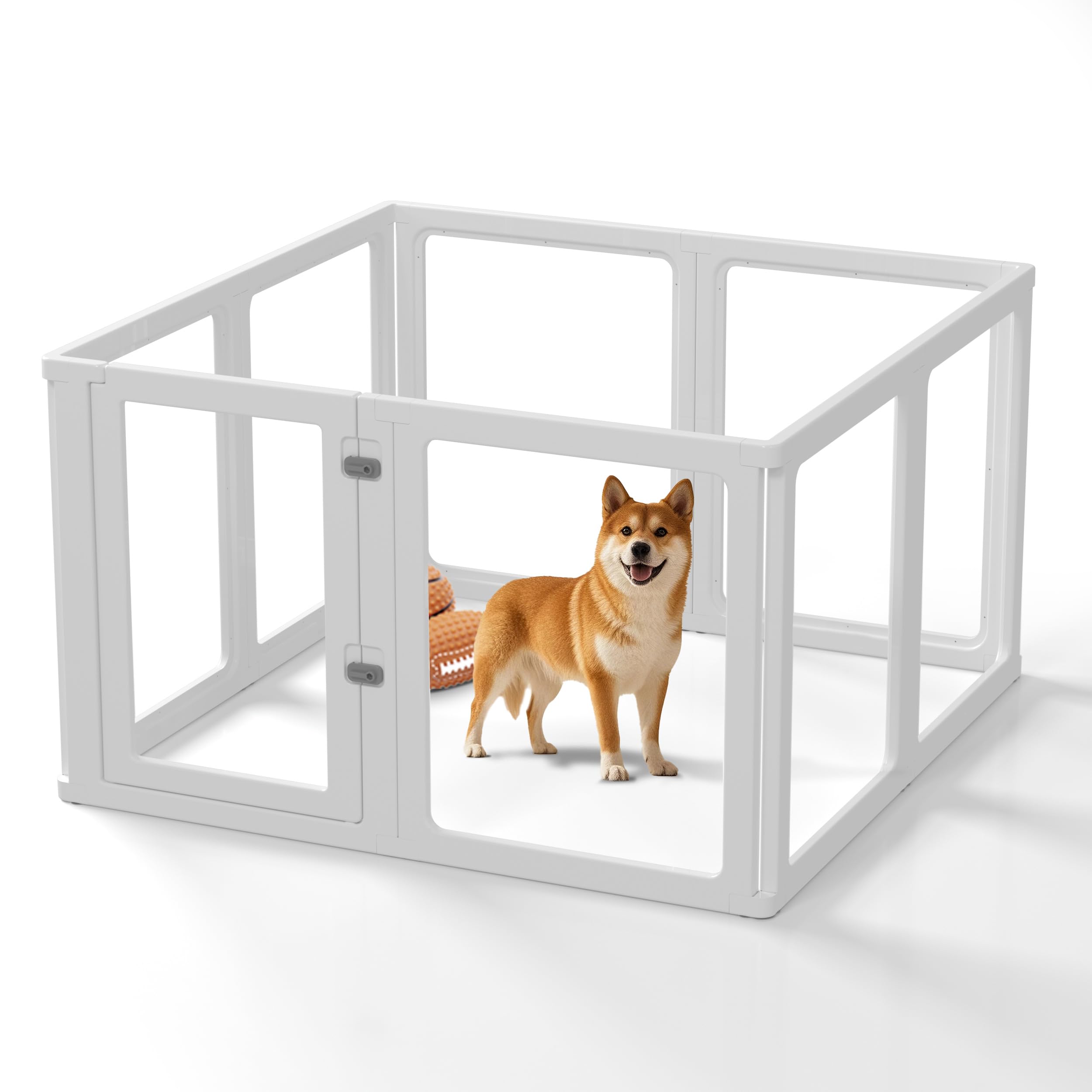 Citylife Clear Acrylic Plastic Dog Playpen Indoor For Puppy Cat