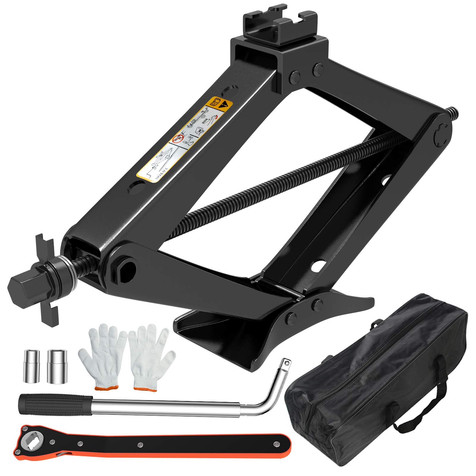 Buy IMAYCC Scissor Jack 3T/3000 kg, Thickened Car Jack for Car/SUV/MPV