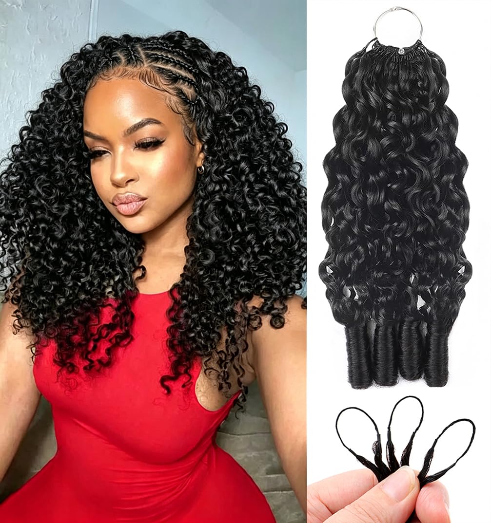 Burmese Curly Crochet Hair Extensions - Lightweight & Reusable