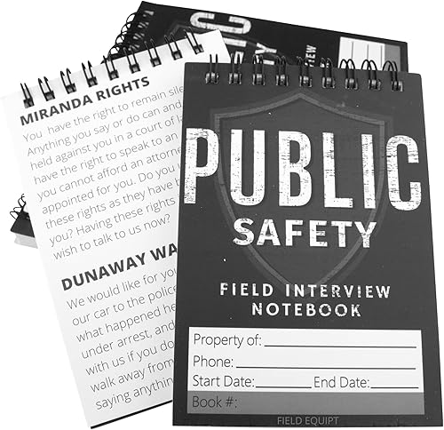 Miniatura 8 de Bloc de notas de informes de incidentes de aplicación de la ley, sheriff, equipo de seguridad y policía, cuaderno de oficial EDC, regalos de