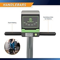 Vista 4 de Marcy Magnetic Recumbent Exercise Bike For Home and Home Gym, With Digital Monitor And Quick Adjustable Seat NS-1206R