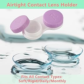 12PCS Colorful Contact Lens Case, Immersion Kit, Leak-Proof Packaging, Suitable for Outdoor Mini Case Screw Top