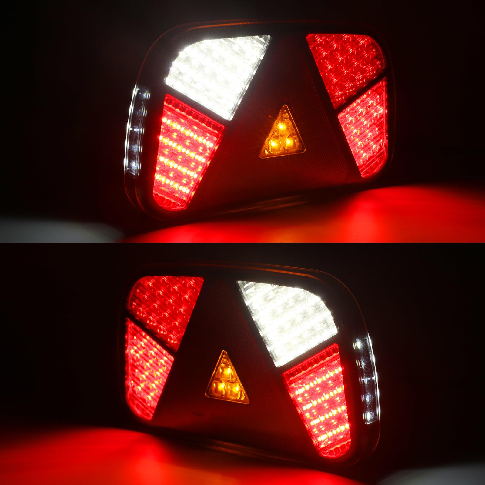 LED tylne światła do przyczep 12V - 2 sztuki wodoodporne światła tylne LED, zestaw kierunkowskazów do przyczep kempingowych, ciągnika siodłowego, samochodów ciężarowych, samochodów