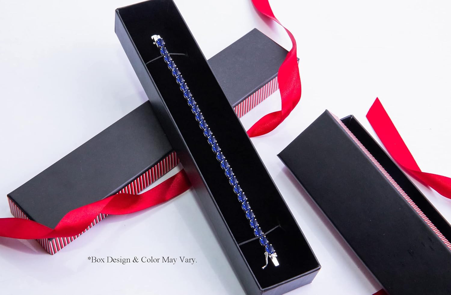 B. BRILLIANT Bracelet for Women, Birthstone Bracelet, 6x4mm Oval-Cut Genuine or Synthetic Gemstone Tennis Bracelet, Sterling Silver Bracelets or Gold Bracelet with Gift Box