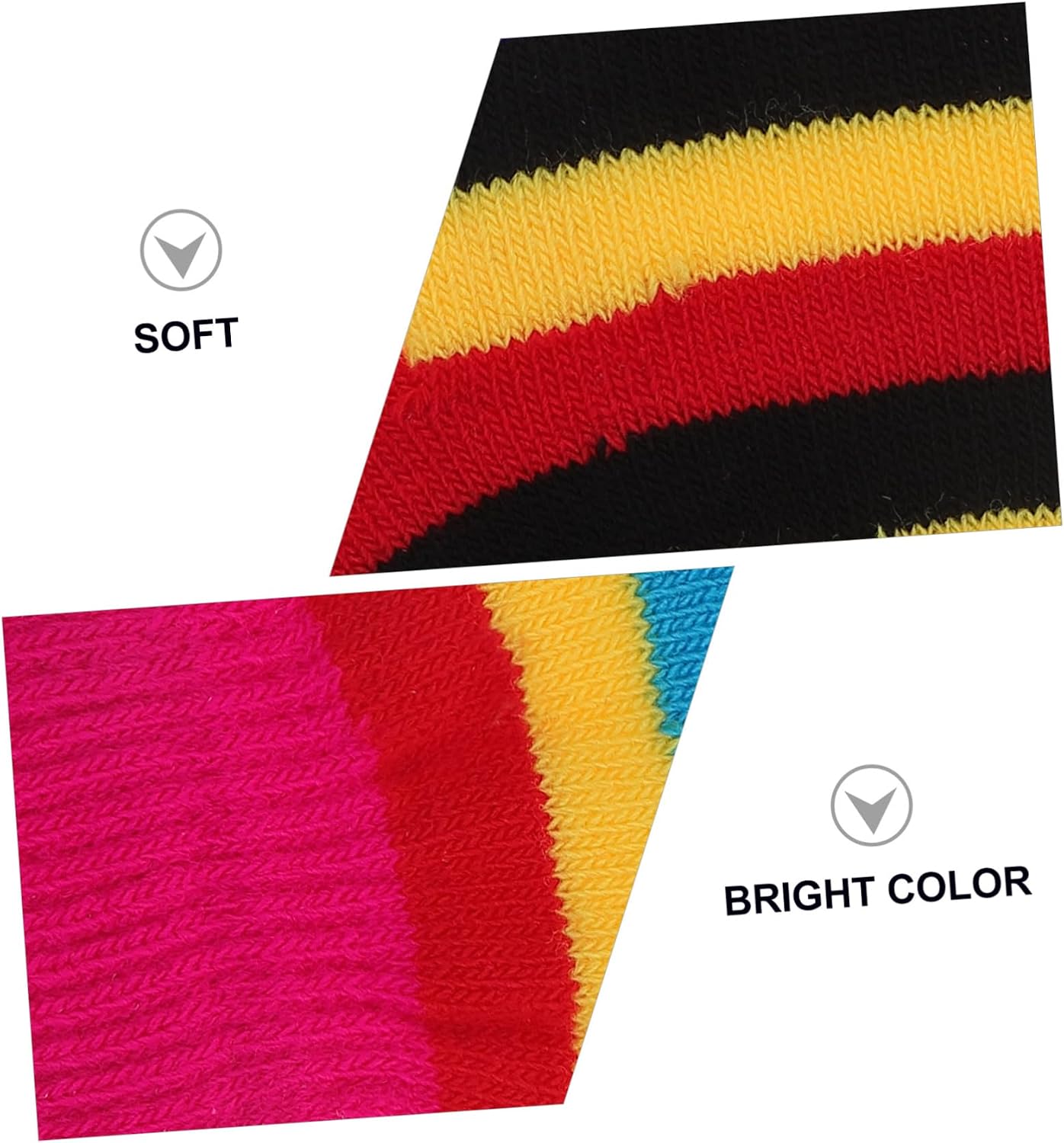 6 Pairs Winter Knitting Gloves for Boy Girl Ages Anti-scratch Hand Warmers Soft Material Unisex Warm Supplies
