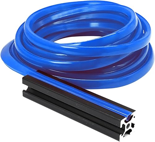 19.7 ft 1010 2020 extrusión de aluminio cubierta de ranura en T sello de tira de polvo Soporte de inserción de canal de relleno para 0.236 in 80 20