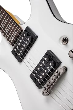 Schecter OMEN-6 6 String Electric Guitar, Vintage White Electric Guitar Parallel Import