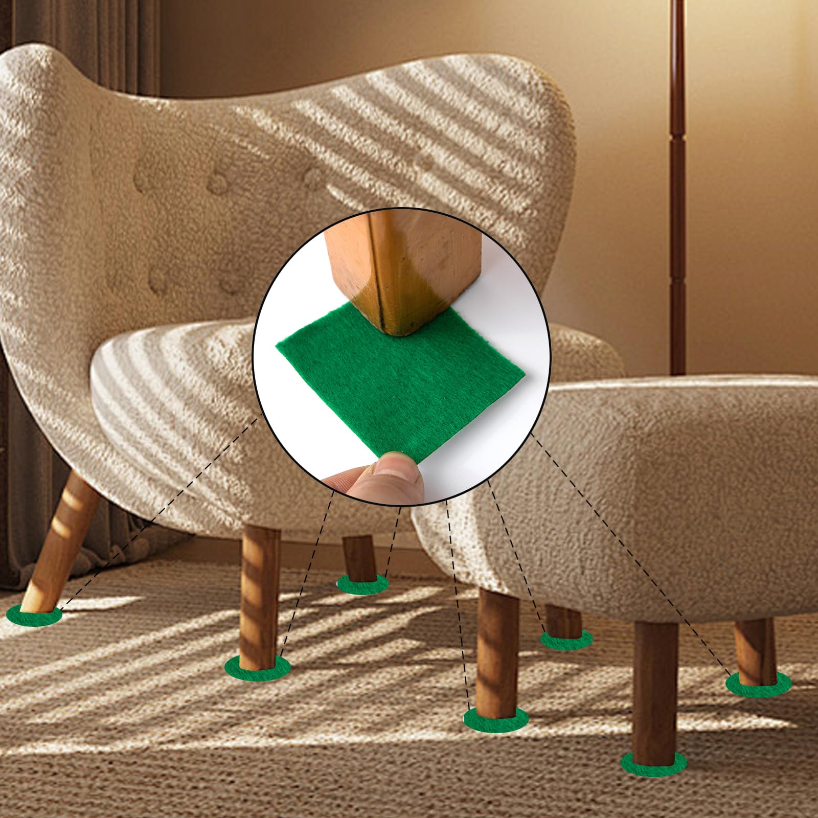 Felt Linjer Snapklik.com : HaoFeiJH Green Felt Fabric6PCS Self Adhesive Felt Sheet ...