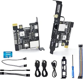 Sipeed NanoKVM IP-KVM Mini Remote Control Operations Maintenance Server, 1TOPS NPU 1 GHz C906 RISC-V Linux Single Board Computadora, con conexión de red HDMI 100M (NanoKVM-PCIe ETH+WiFi)