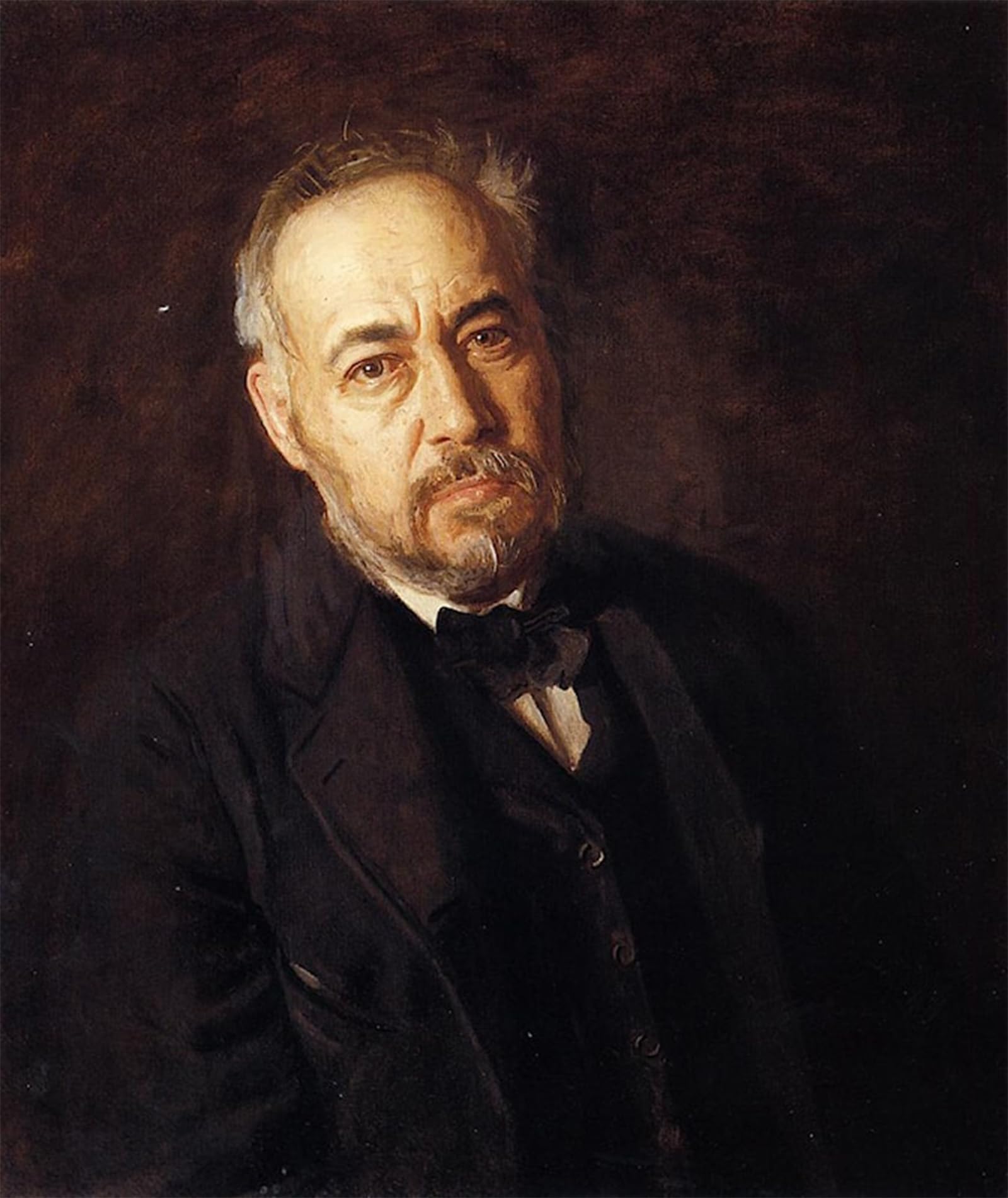 SERENDIPITP Vintage Picture Print on Canvas Wall Art Poster Self Portrait by Thomas Eakins Artwork Print Poster for Wall Decor 60x90cm