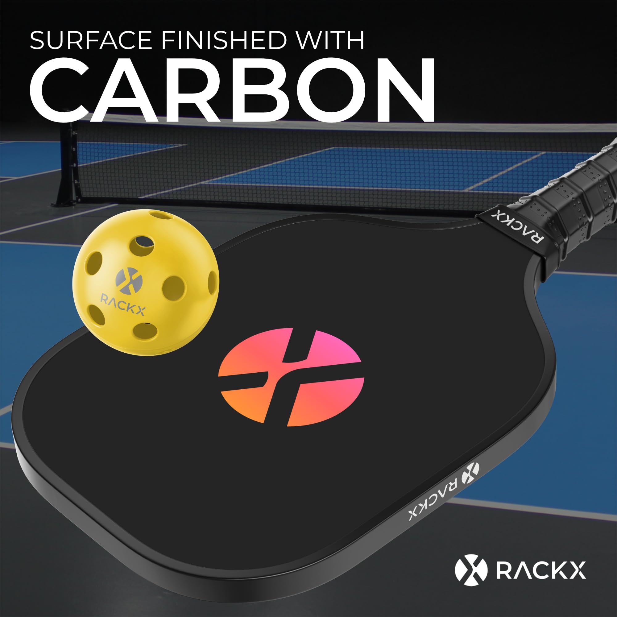 Sapphire Z10 Pickleball Paddle – Ultraleichtes Carbon mit robustem Kantenschutz