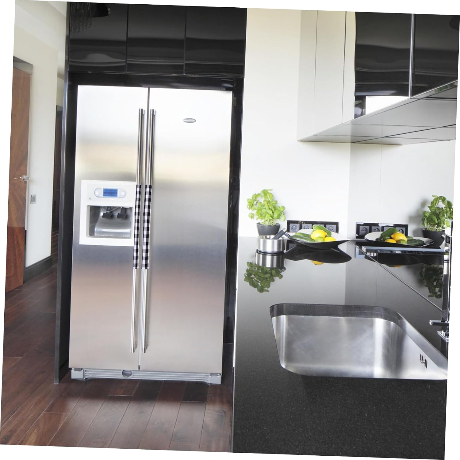 SOLUSTRE Door Handle Protector Set 4 Pack Fridge Oven Handle Covers Anti-Skid Appliance Covers